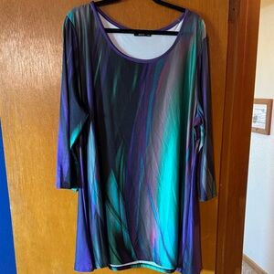 Lily Vibrant Multicolor Tunic Top